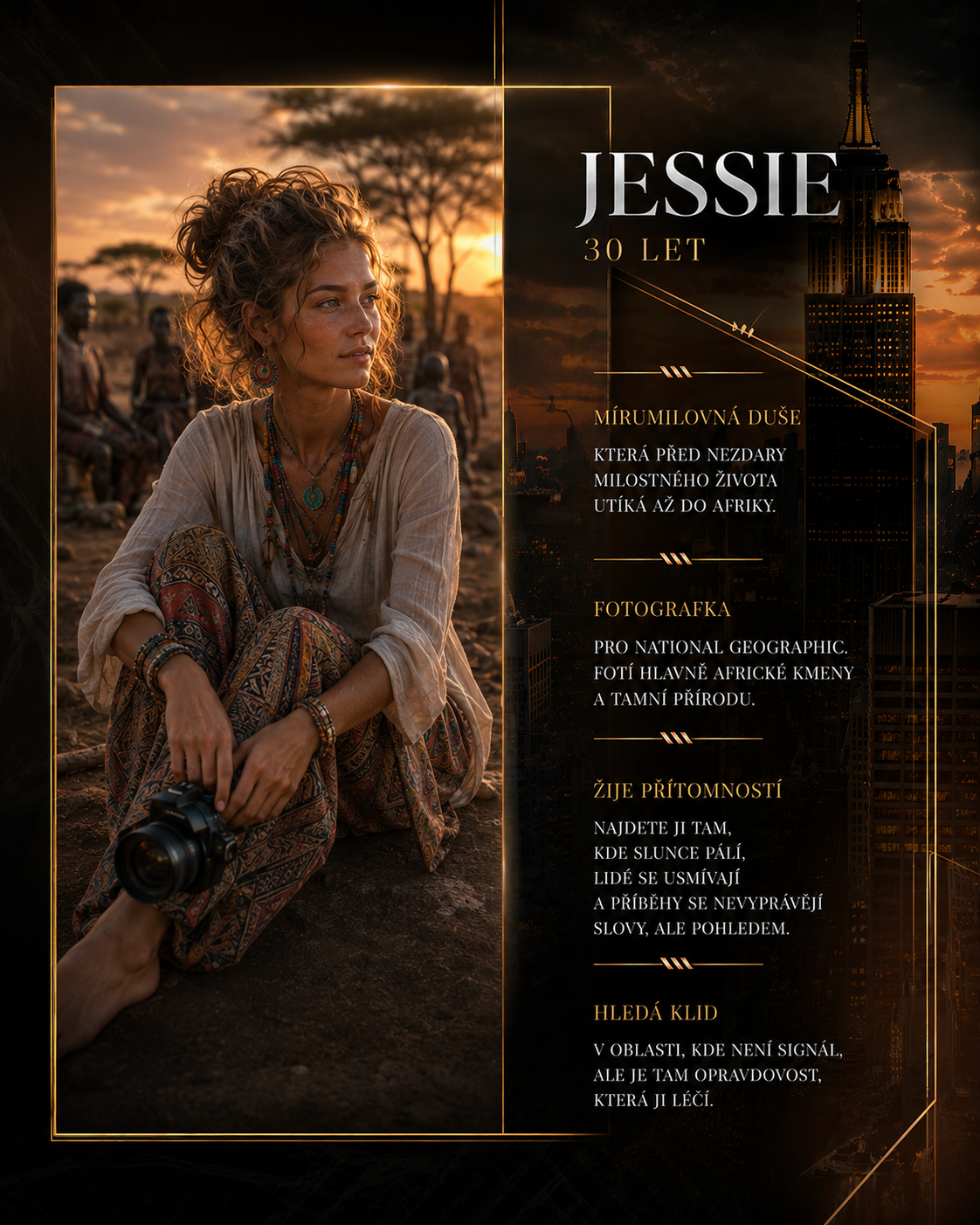 New York - medailonek - Jessie